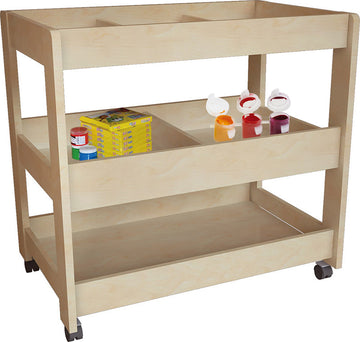 Billy Kidz Wooden Multi Purpose Trolley - 3 Shelf - Your Capability Store