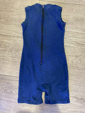 Sleeveless Onesie with a Back Zip - Size 6 Navy - Your Capability Store