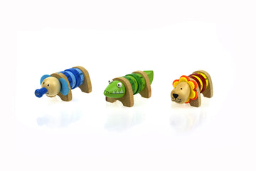 Wooden Perpetual Calendar - Jungle Animals - Your Capability Store