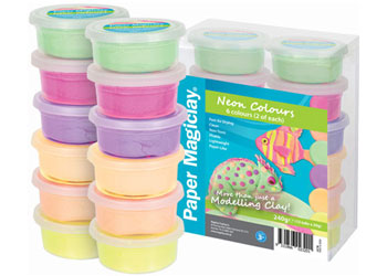Paper Magiclay 240g Neon Colours - Your Capability Store