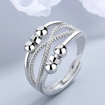 Womans Woven Rotation Ring - Adjustable - Your Capability Store