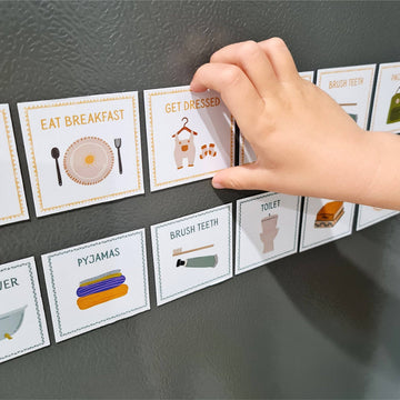 Magnetic Routine Cards – Visual Schedule for Kids - Your Capability Store