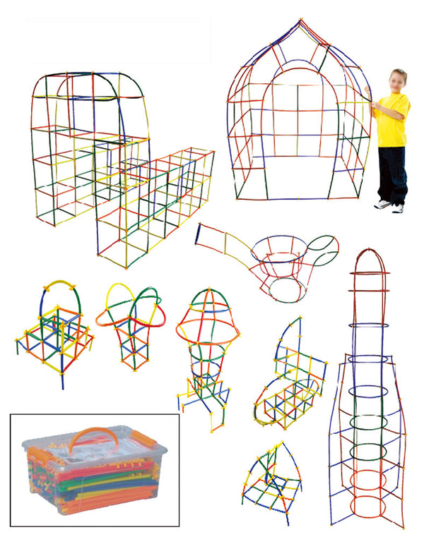 Billy Kidz Construction Set - Straws 800pcs