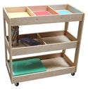 Billy Kidz Wooden Multi Purpose Trolley - 3 Shelf