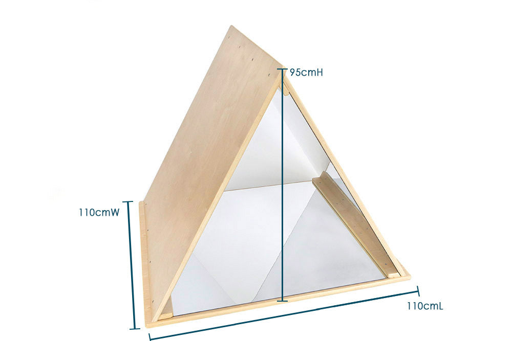 Billy Kidz Wooden Playhouse Triangle with Mirrors - Your Capability Store