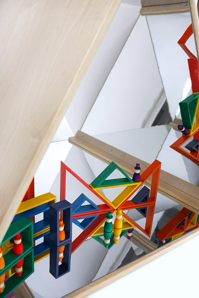 Billy Kidz Wooden Playhouse Triangle with Mirrors - Your Capability Store