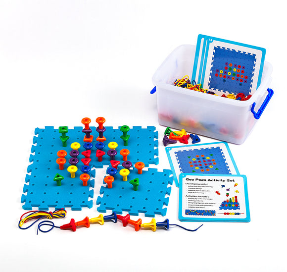 Geo Pegboard Activity Set - 160pcs - Your Capability Store