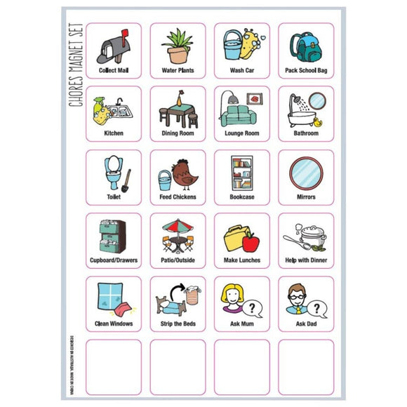 Chore Chart Set (A4) - Your Capability Store