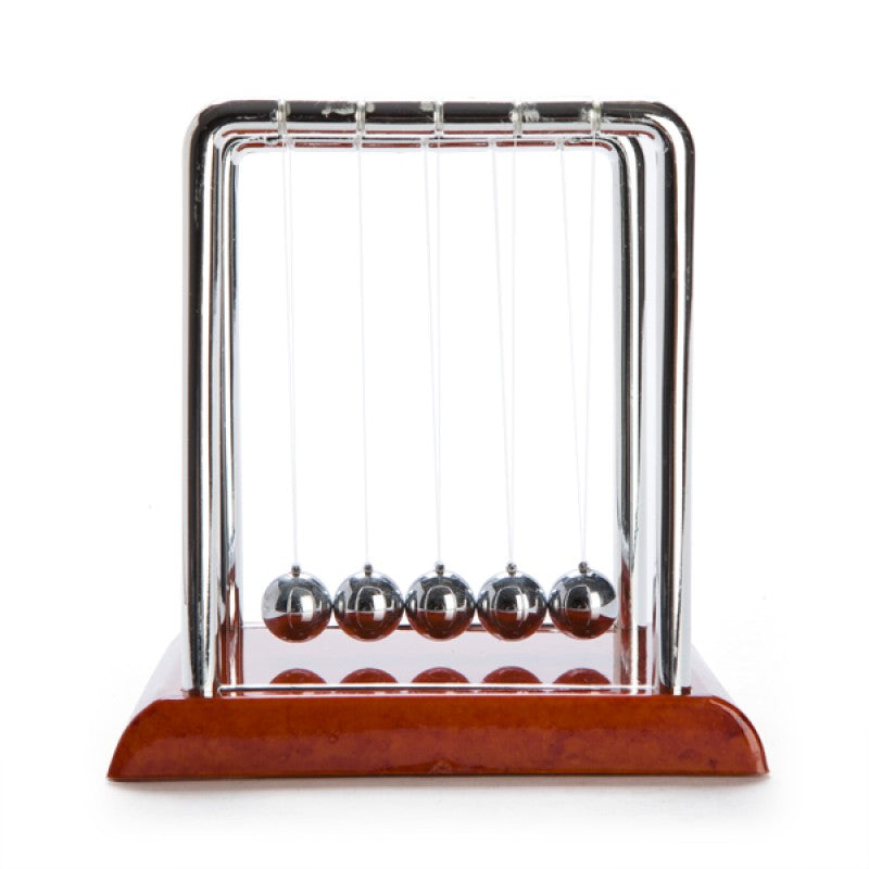 Newton’s Cradle with Wood-look Base - Your Capability Store