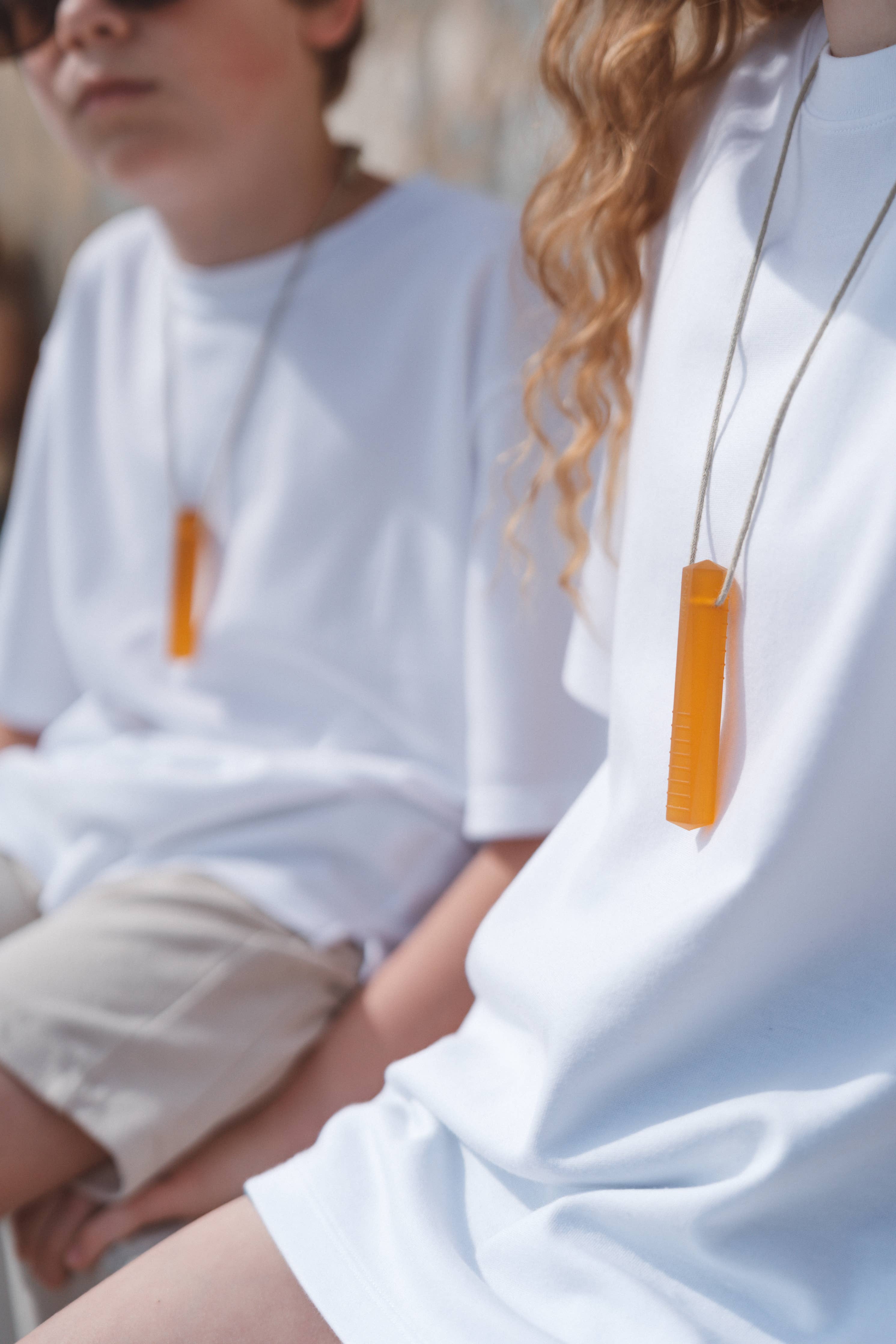 The Santo: Natural Rubber Sensory Chew Necklace Two Pack - Your Capability Store