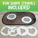 Giant Rainbow Sequins with Stencils - Your Capability Store