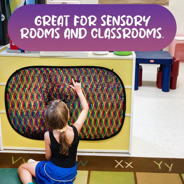 Giant Rainbow Reversible Sequins Toy with Shape Stencils