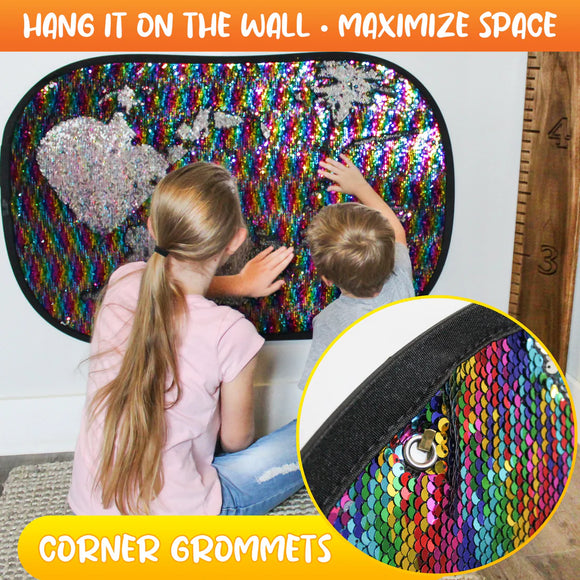 Giant Rainbow Sequins with Stencils - Your Capability Store