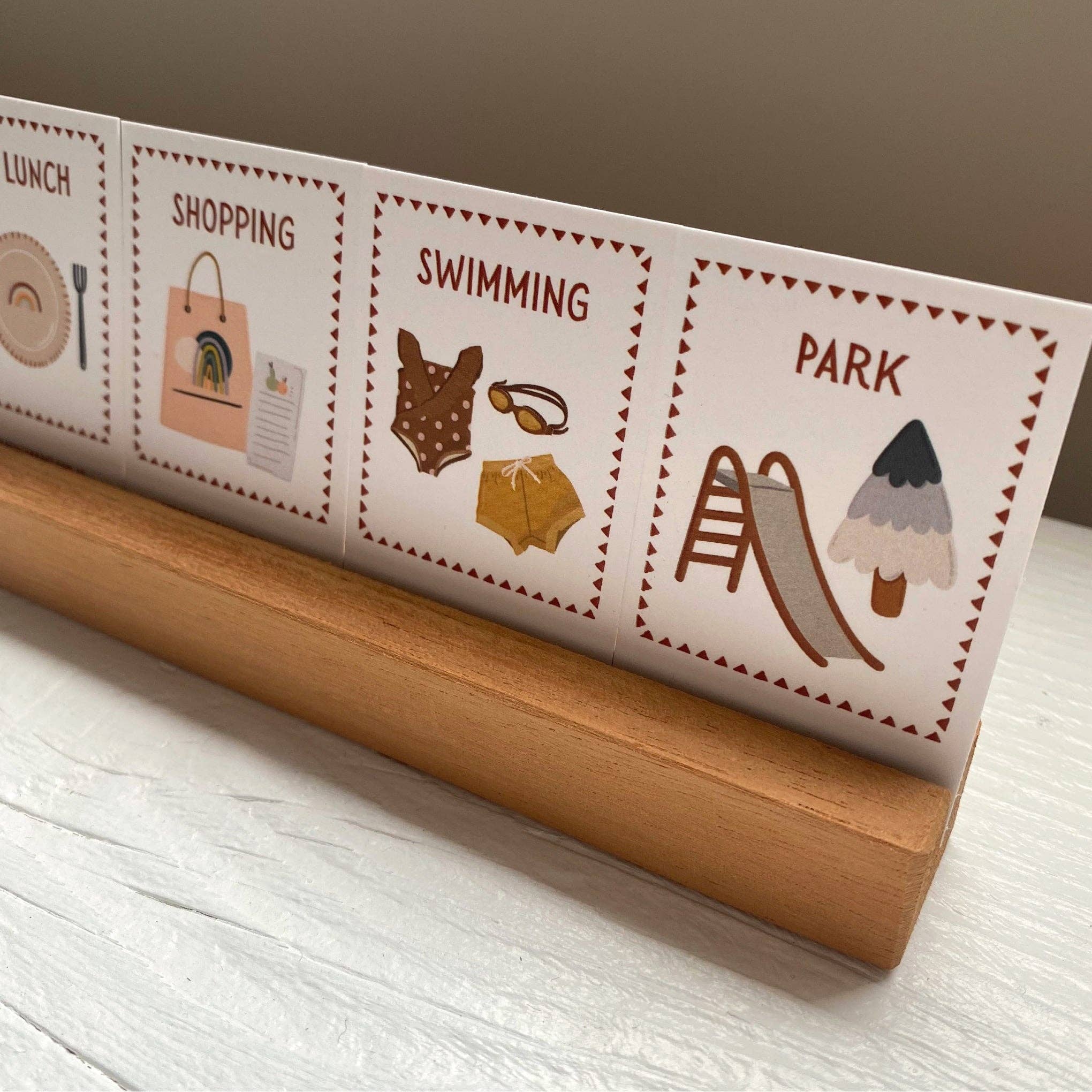72 Daily Routine Cards & Display Stand - Daily Visual Cues - Your Capability Store