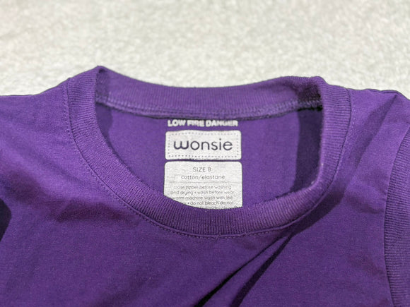 Sleeveless Wonsie bodysuit - Size 8 Purple