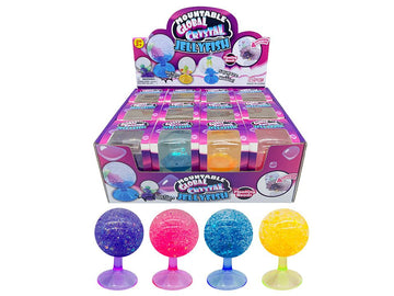 Suction Mount Squeeze Glitter Globe – 9cm - Your Capability Store