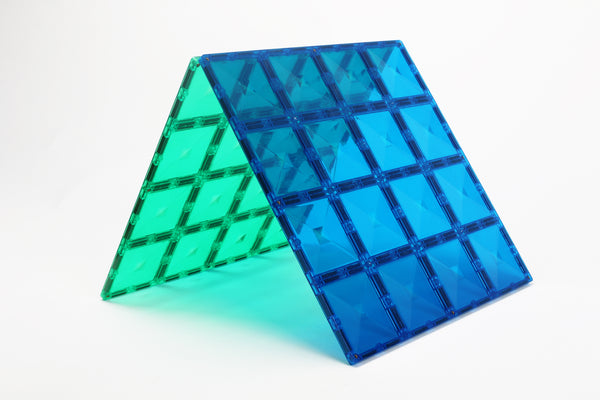 Connetix - Rainbow Blue & Green Base Plate 2 pc