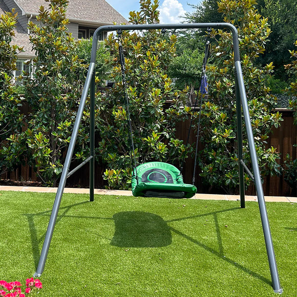 gobaplay Single Swing Set with Boat Swing - Your Capability Store