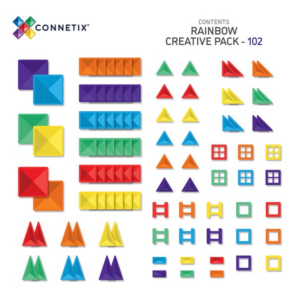 Connetix - Rainbow Creative Pack 102 pc