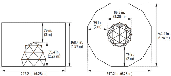 gobaplay Large Geometric Climbing Dome