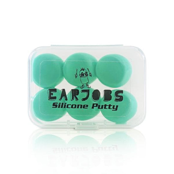 Earjobs Silicone Putty Ear Plugs (6 pairs w Carry Case) - Your Capability Store