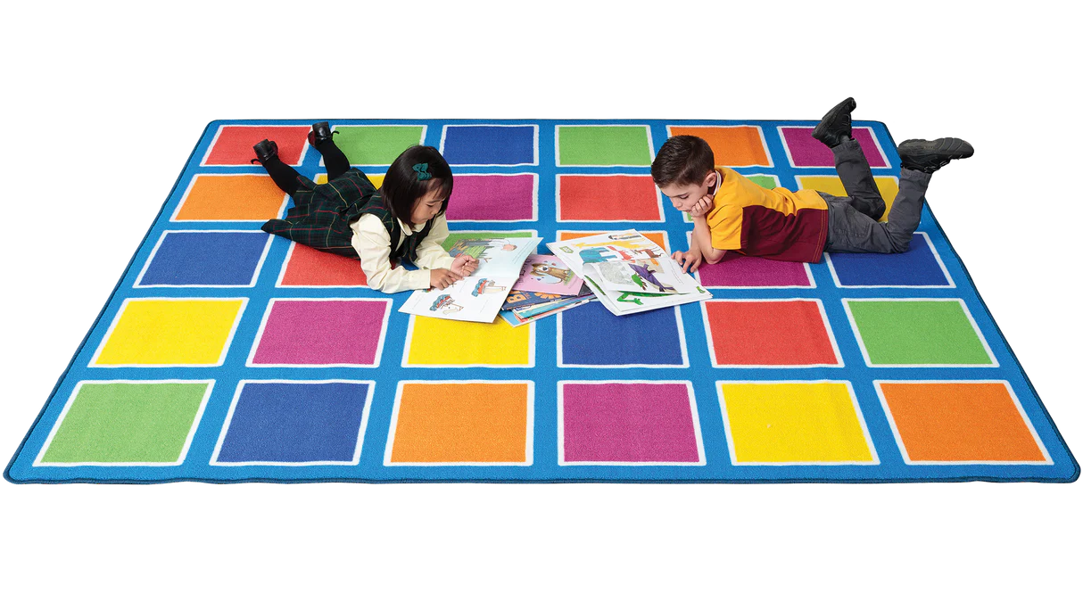 Colour Squares Placement Rug - 30 Squares | Your Capability Store
