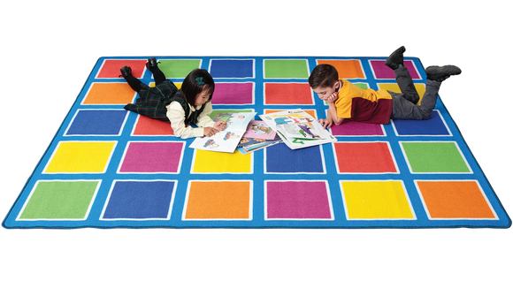 Colour Squares Placement Rug - 30 Squares - Your Capability Store