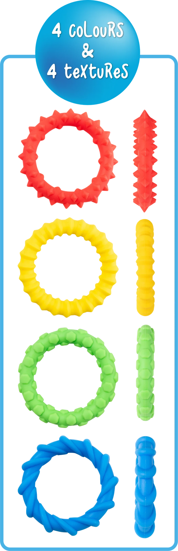 Textured Fidget Bracelets Set - Your Capability Store