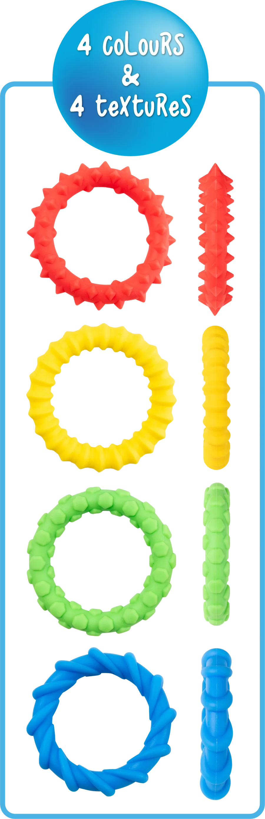 Textured Fidget Bracelets Set - Your Capability Store