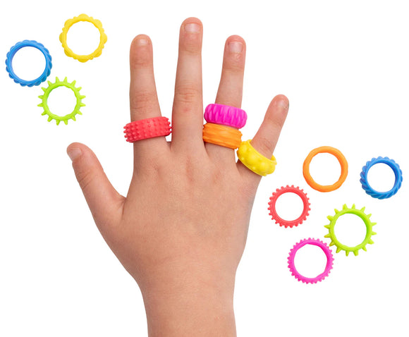 Textured Fidget Rings 12pc Set - Your Capability Store