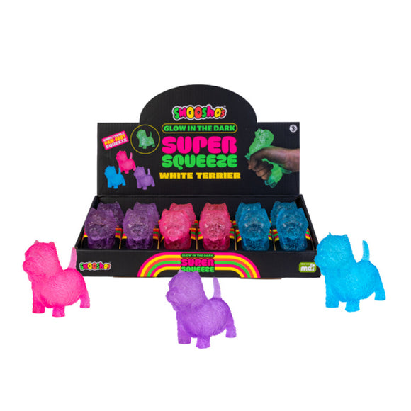 Smoosho's Super Squeeze Glow-in-the-dark White Terrier - Your Capability Store