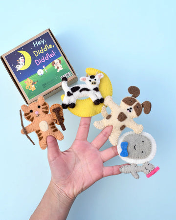 Hey Diddle Diddle Finger Puppet Set - Your Capability Store