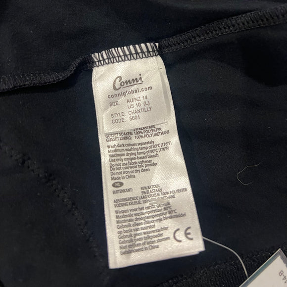 Womens Incontinents Underwear - Size 14 Black