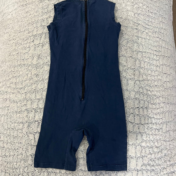 Sleeveless, short-legged onesie - Size 10 Navy