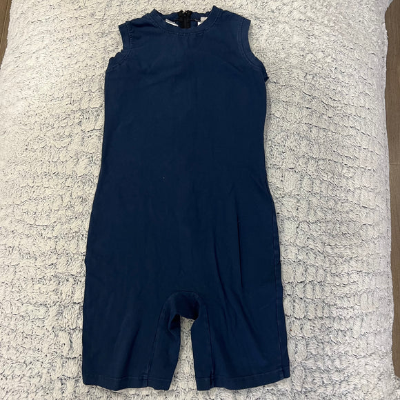 Sleeveless, short-legged onesie - Size 10 Navy