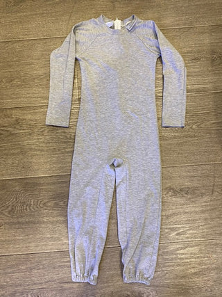 Long Sleeve Onesie with a Back Zip - Size 6 Grey