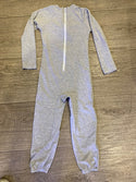 Long Sleeve Onesie with a Back Zip - Size 6 Grey