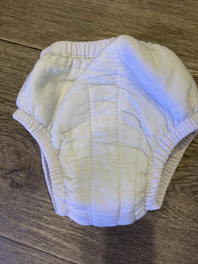 Night N Day Pull up all in one pant - 450mL - White, Size 4-6 - Your Capability Store