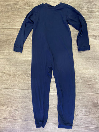 Wonsie Long Sleeve Onesie with a Back Zip - Size 6 Navy