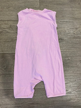 Wonsie Sleeveless Onesie with a Back Zip - Size 6 Pink