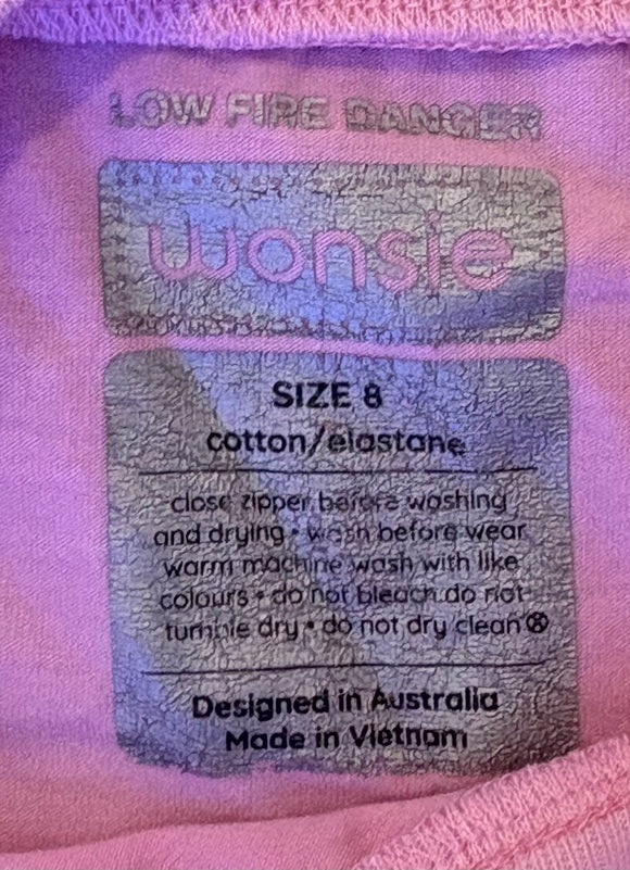 Sleeveless Wonsie bodysuit - Size 8 Pink - Your Capability Store