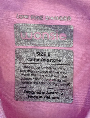 Short Sleeve Wonsie bodysuit - Size 8 Pink - Your Capability Store