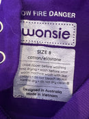 Short sleeve, short-legged Wonsie - Size 8 Purple - Your Capability Store