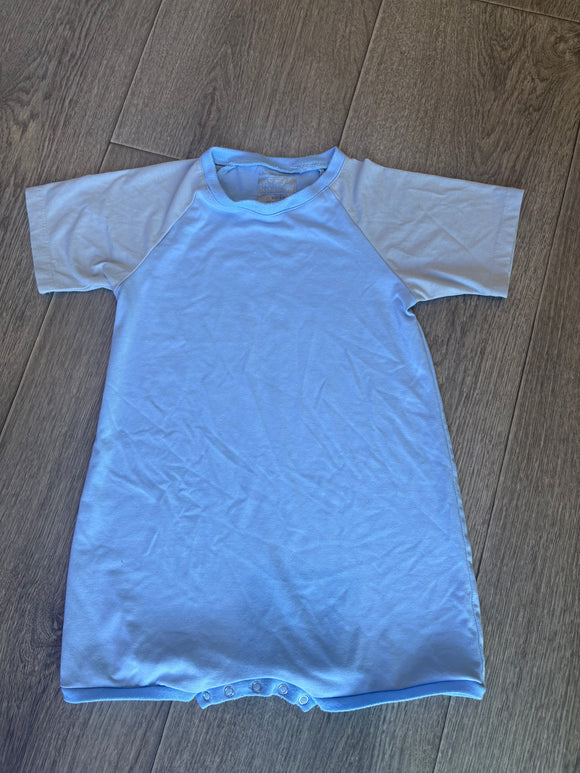 Short Sleeve Wonsie bodysuit - Size 8 Blue - Your Capability Store