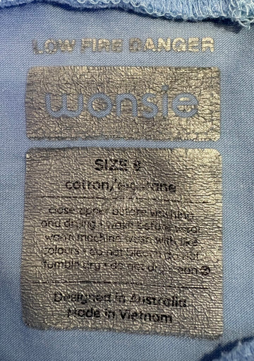 Short Sleeve Wonsie bodysuit - Size 8 Blue - Your Capability Store