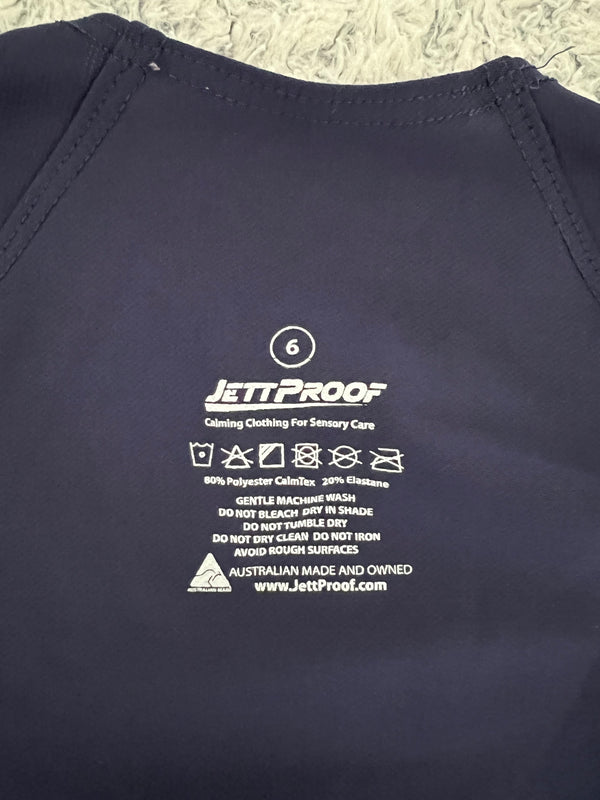 JettProof Compression T-Shirt - Size 6 Navy