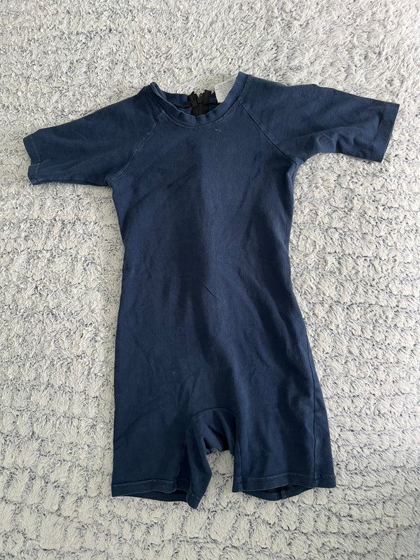 Short Sleeve Onesie with a Back Zip - Size 6 SSSL