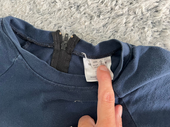 Short Sleeve Onesie with a Back Zip - Size 6 SSSL - Your Capability Store