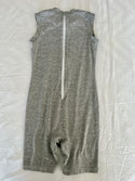 Sleeveless Onesie with a Back Zip - Size 6 Grey