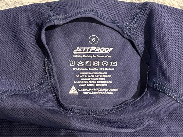 JettProof Compression TShirt - Size 6 Blue